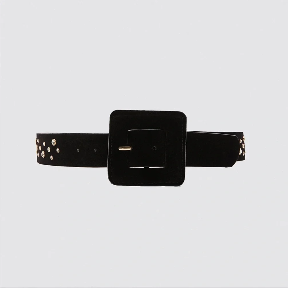 ZARA BNWT Velvet Belt with Gems